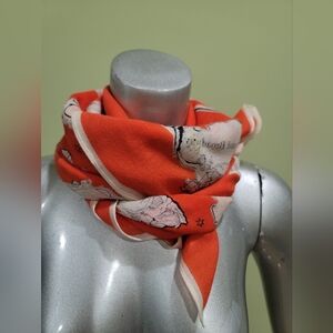 Orange and Cream Scarf